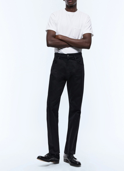 Jean homme noir twill de coton Fursac - P3ELAP-EP11-B020