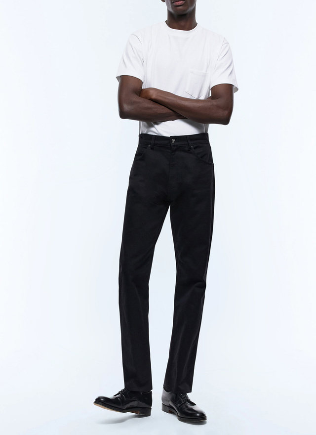 Men's jeans black cotton twill Fursac - P3ELAP-EP11-B020