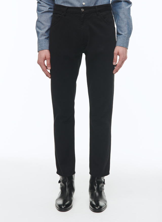 Men's jeans black cotton denim serge Fursac - P3VLAP-VX17-20