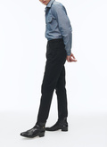 Black cotton serge 5-pocket trousers - P3VLAP-VX17-20