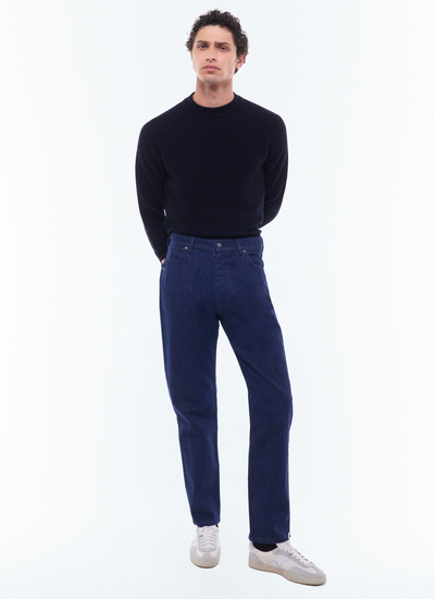 Men's jeans denim blue cotton and linen Fursac - P3ELIP-EP12-D033
