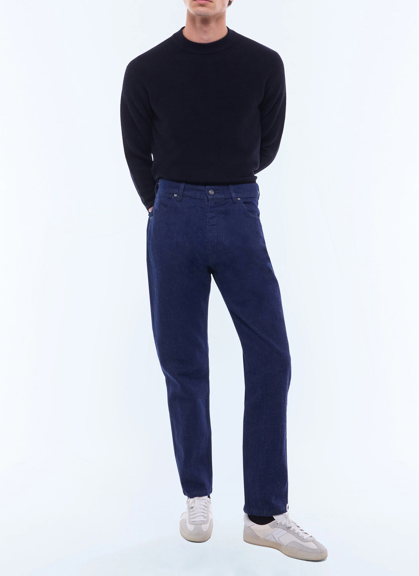 Men's jeans denim blue cotton and linen Fursac - P3ELIP-EP12-D033