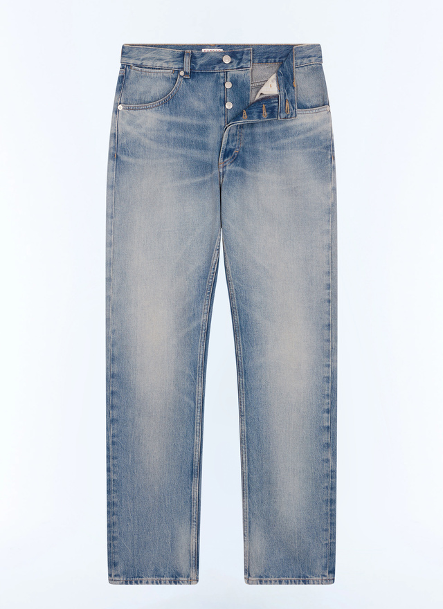 Men's blue, navy blue main fabric: 100% cottonlining: 67% polyester, 33% cotton jeans Fursac - P3JEAN-LP01-D004