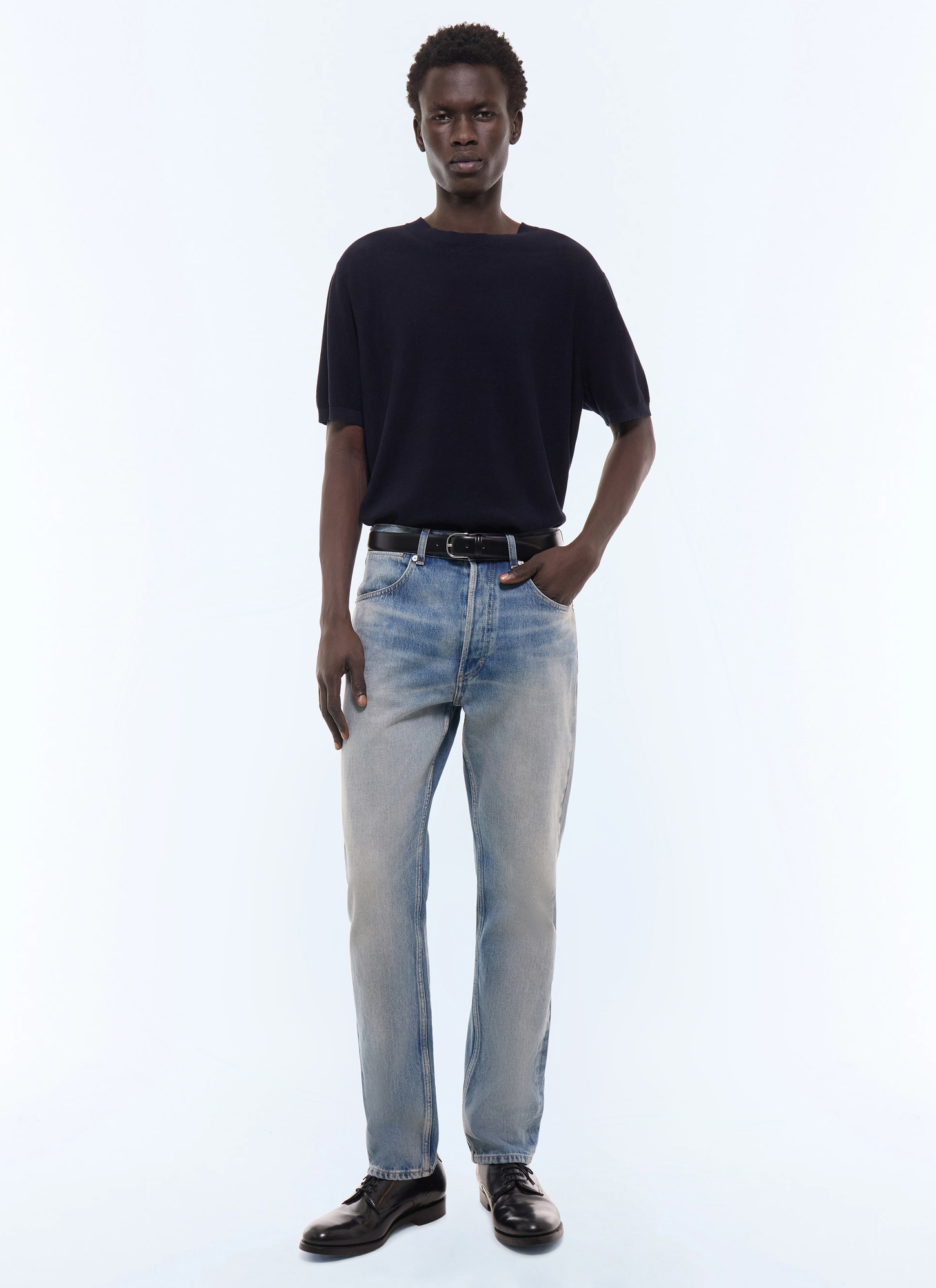 Men's jeans light blue main fabric: 100% cottonlining: 67% polyester, 33% cotton Fursac - P3JEAN-LP01-D004