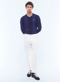 5-pocket cotton twill pants - P3ELAP-EP11-A001