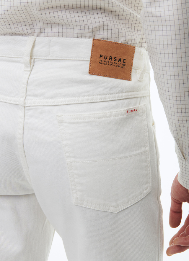 Men's white jeans Fursac - P3VLAP-VX15-01