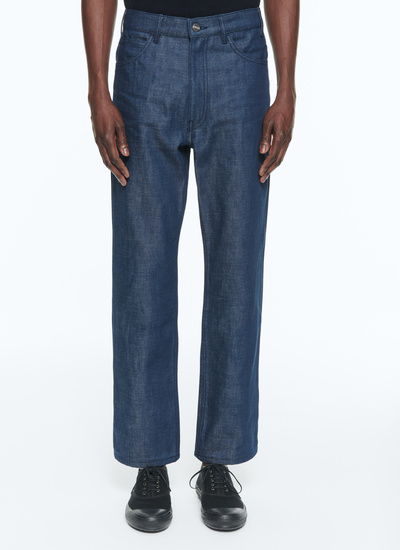 Men's jeans denim blue denim cotton canvas Fursac - 23EP3BELG-AX11/33