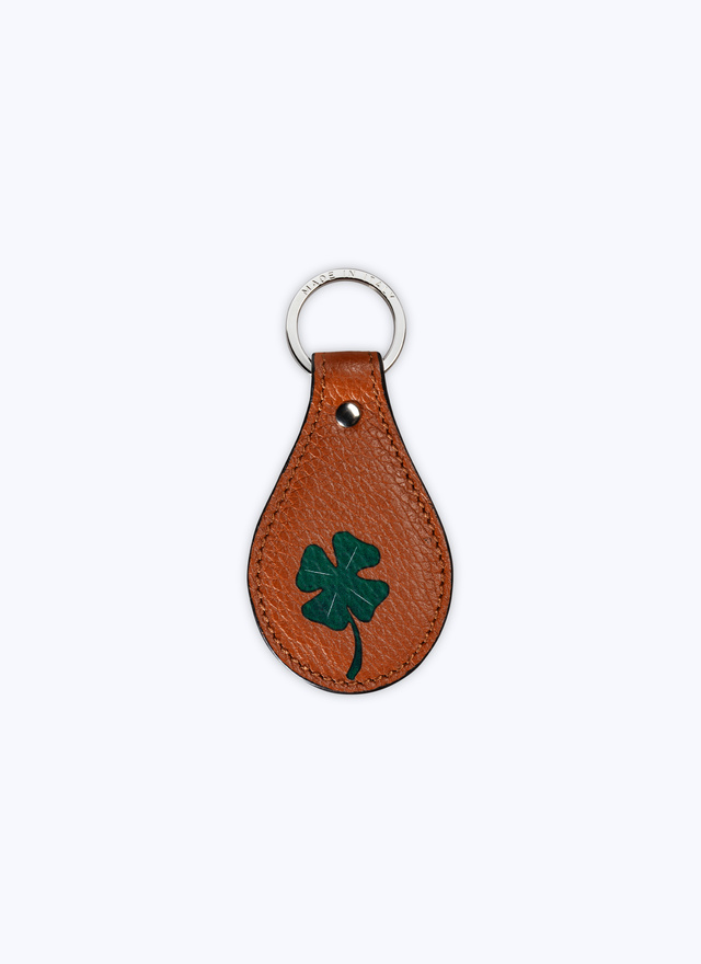 Men's key rings brown leather Fursac - B3VCLE-VB02-12