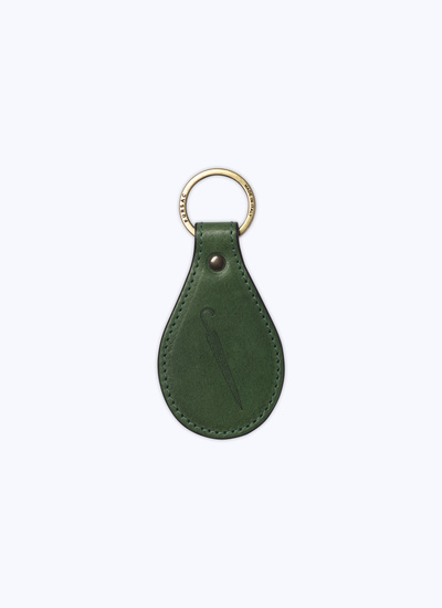 Men's key rings green leather Fursac - B3VCLE-BB08-41