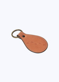 Pink leather key fob with footstep pattern - 23EB3VCLE-BB05/70