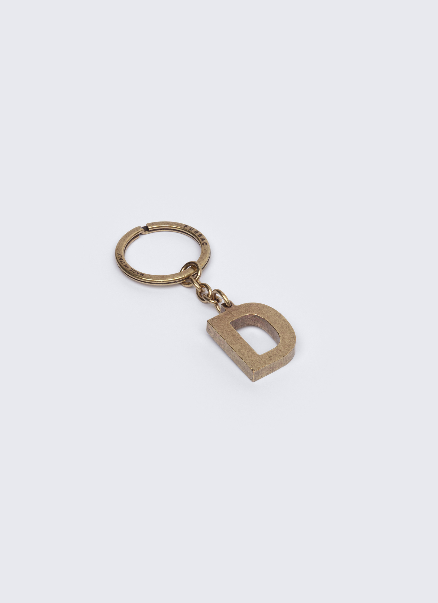 Men's key rings golden brass brass Fursac - B3CLED-AB01-92