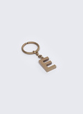Brass "E" letter key fob - B3CLEE-AB01-92