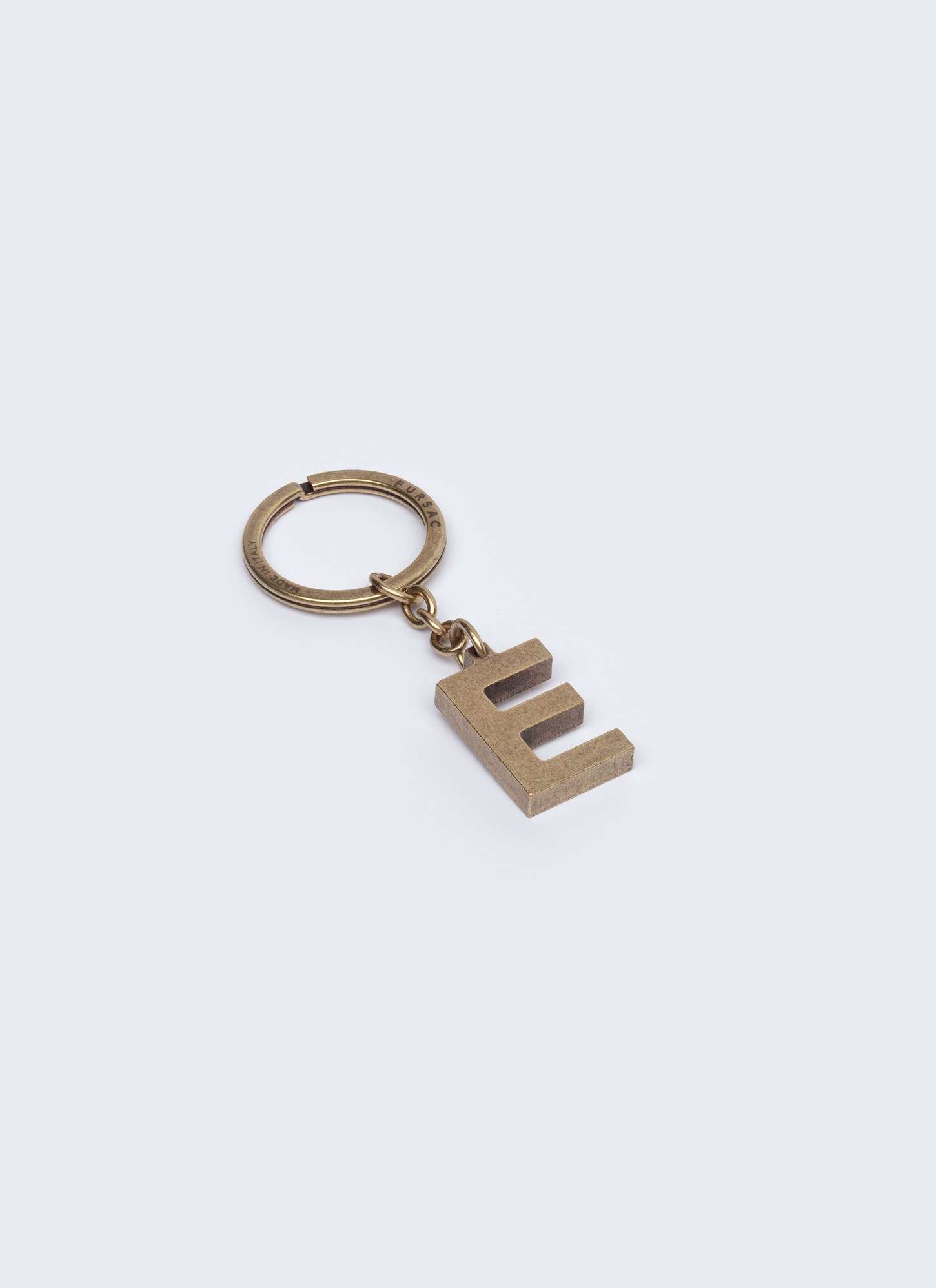 Men's key rings golden brass brass Fursac - B3CLEE-AB01-92