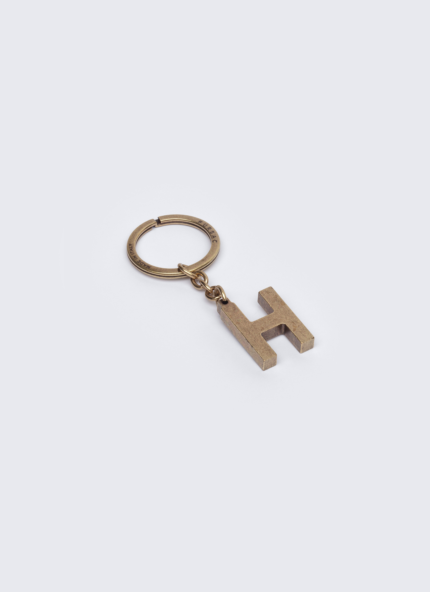 Men's key rings golden brass brass Fursac - B3CLEH-AB01-92