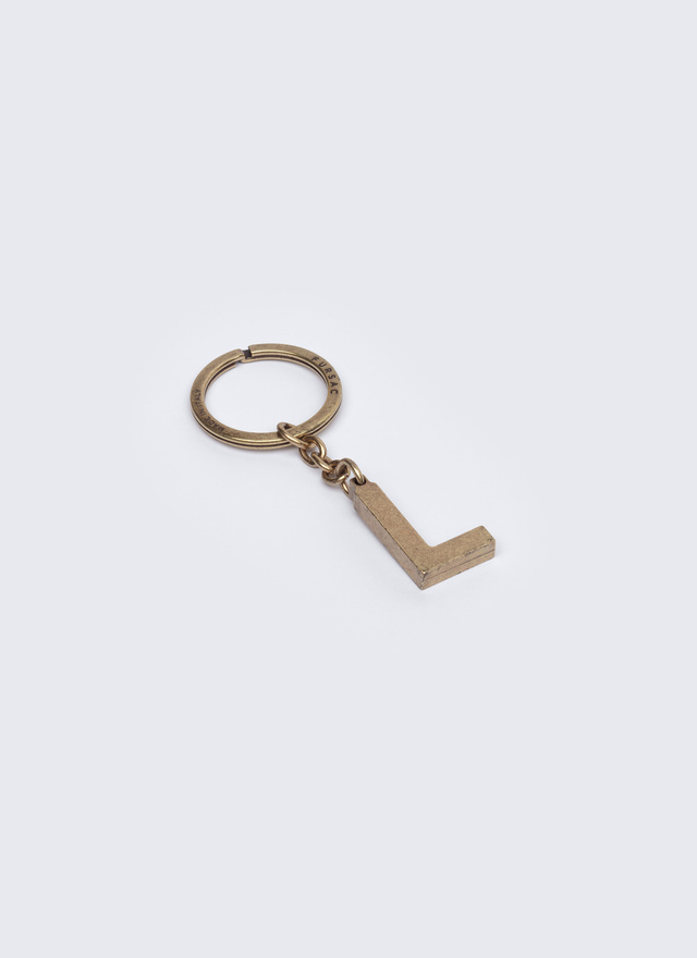 Men's key rings golden brass brass Fursac - B3CLEL-AB01-92