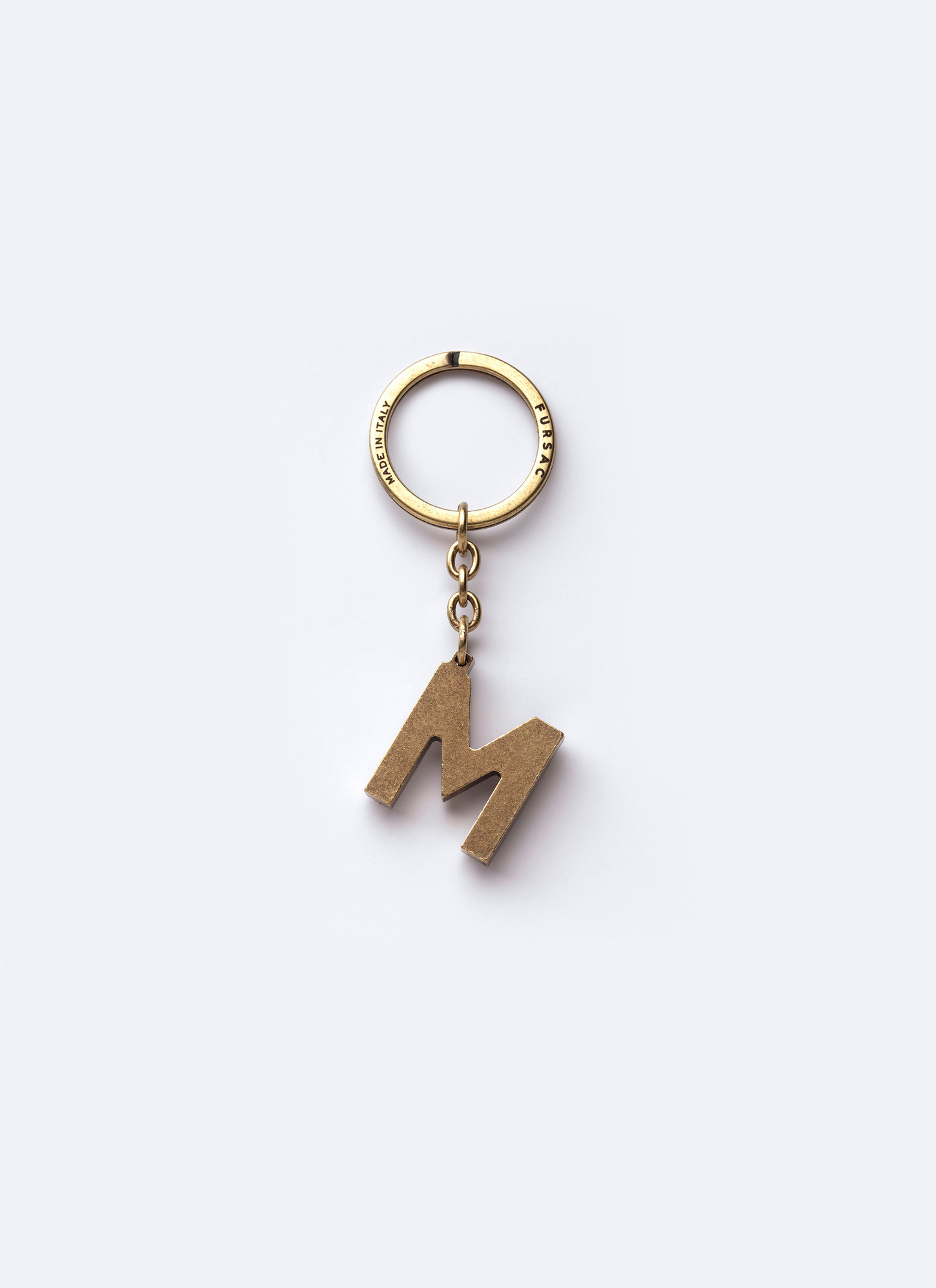 Men's golden brass key rings Fursac - B3CLEM-AB01-92