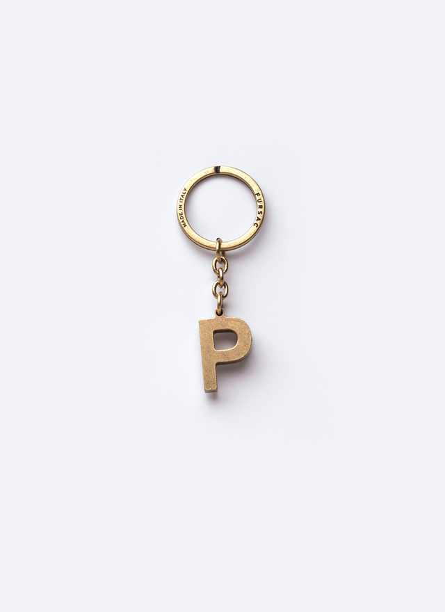 Men's golden brass key rings Fursac - B3CLEP-AB01-92