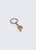 Brass "P" letter key fob - B3CLEP-AB01-92