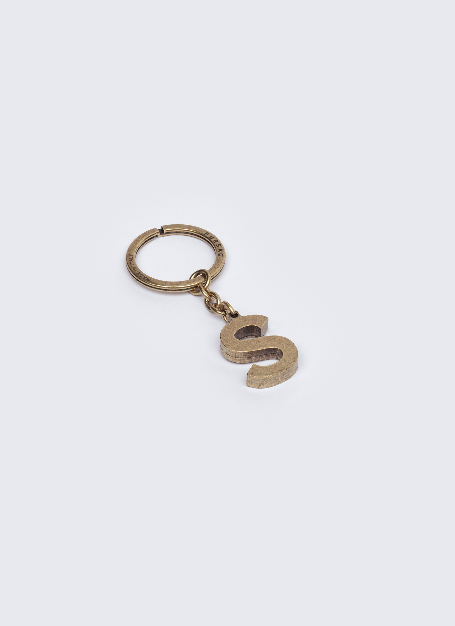 Men's key rings golden brass brass Fursac - B3CLES-AB01-92