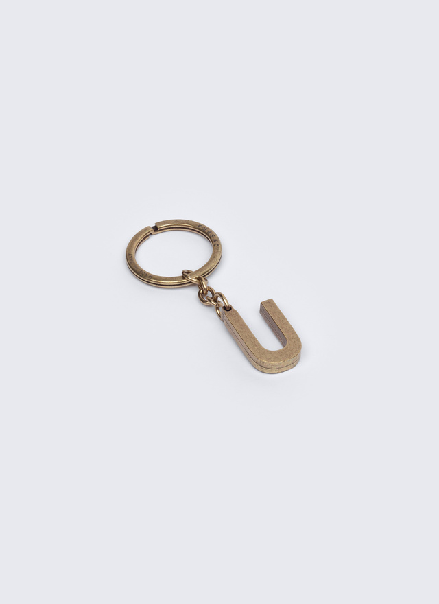 Men's key rings golden brass brass Fursac - B3CLEU-AB01-92