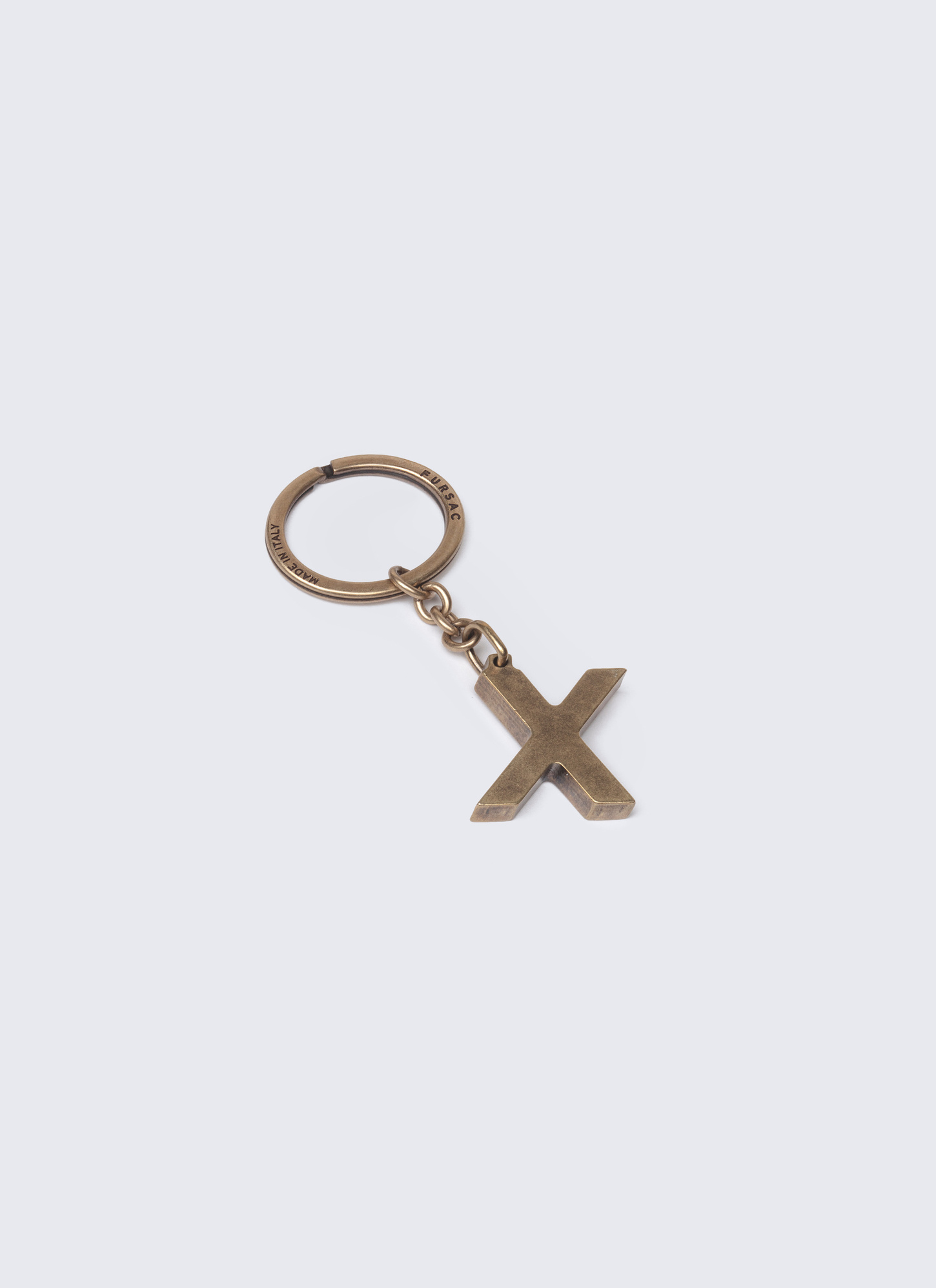 Men's key rings golden brass brass Fursac - B3CLEX-AB01-92