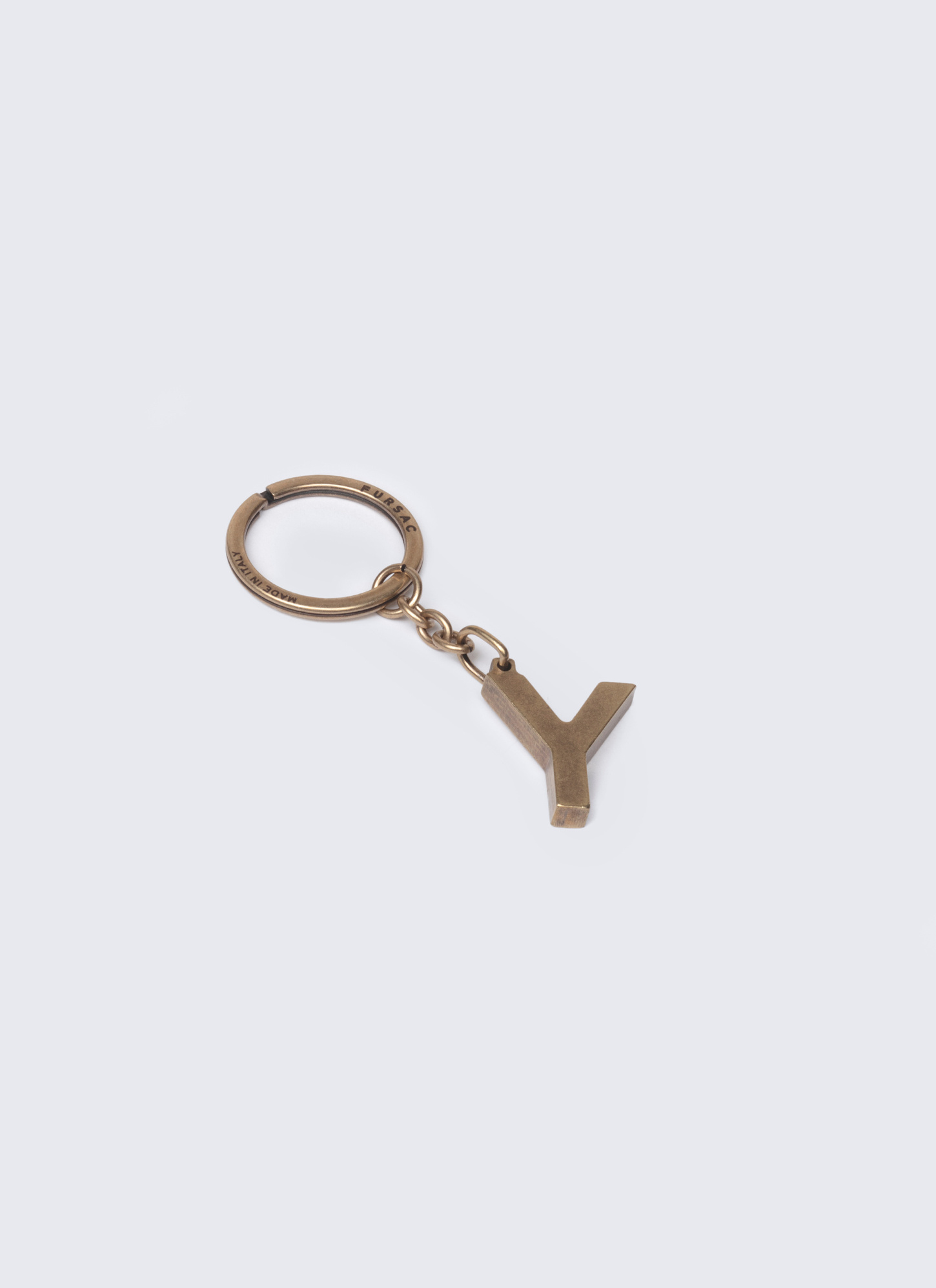 Men's key rings golden brass brass Fursac - B3CLEY-AB01-92