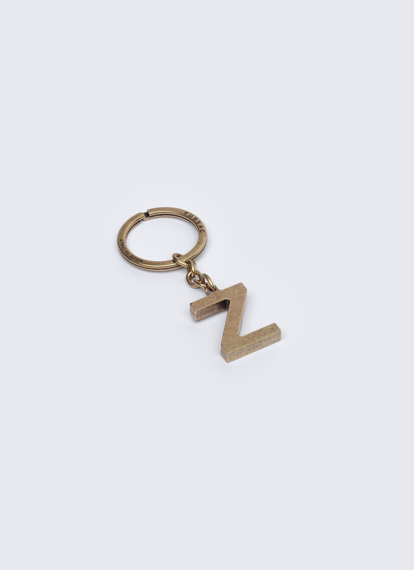 Men's key rings golden brass brass Fursac - B3CLEZ-AB01-92