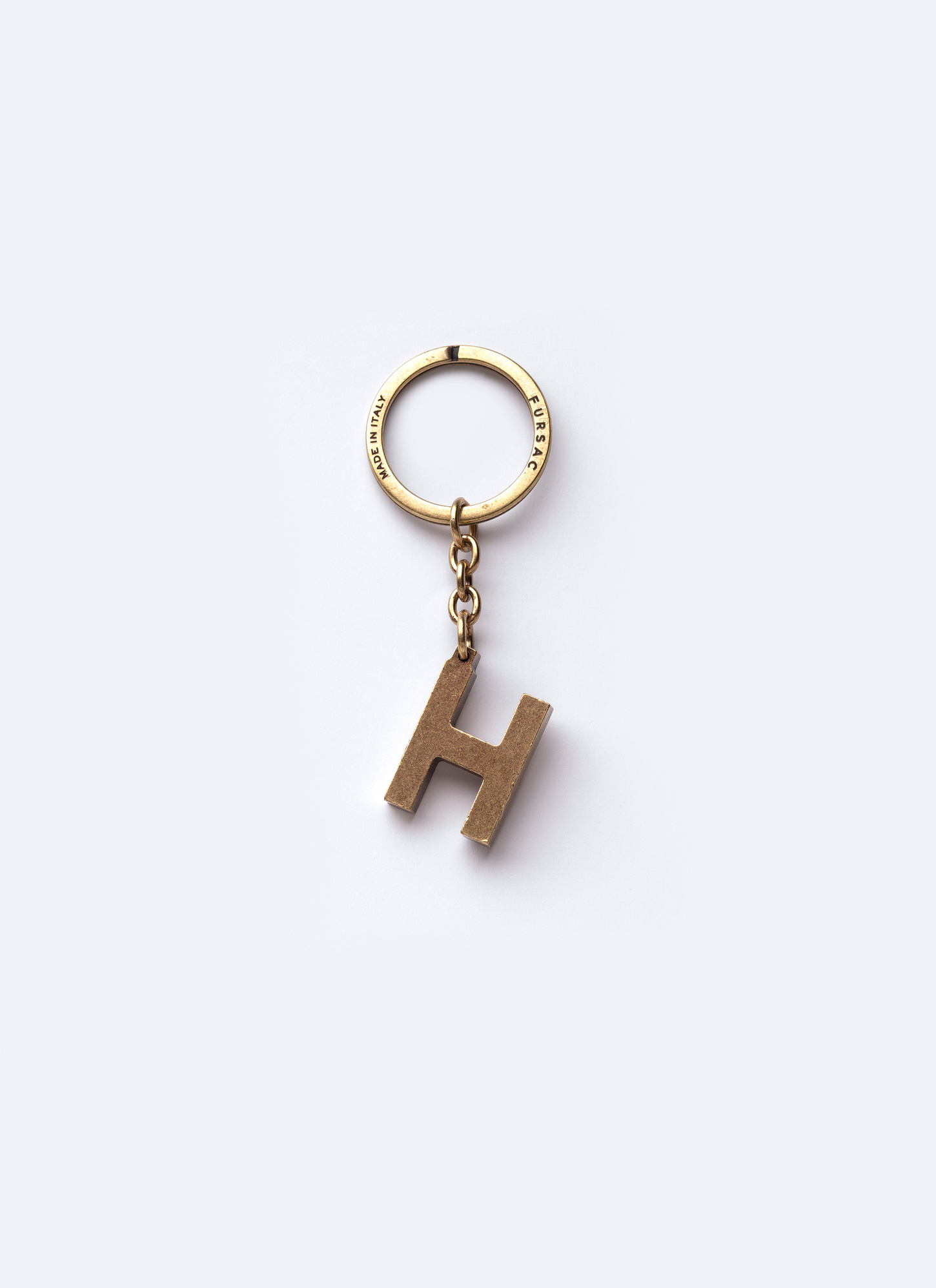Golden brass key rings PERB3CLEHAB01/92 Men's key rings