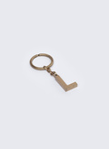 Brass "L" letter key fob - PERB3CLEL-AB01/92