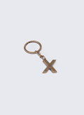 Brass "X" letter key fob - PERB3CLEX-AB01/92