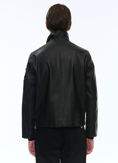 Men's calfskin leather leather jacket Fursac - M3BVOL-VL01-20