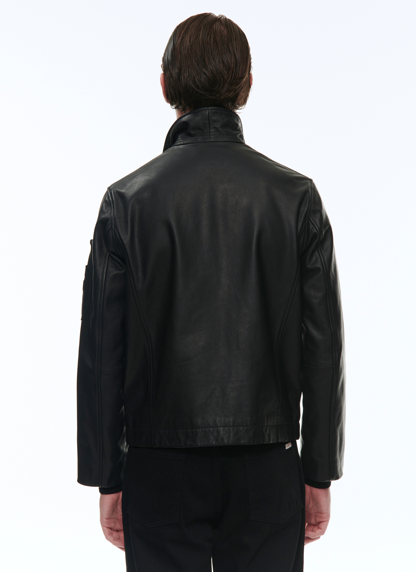 Men's calfskin leather leather jacket Fursac - M3BVOL-VL01-20