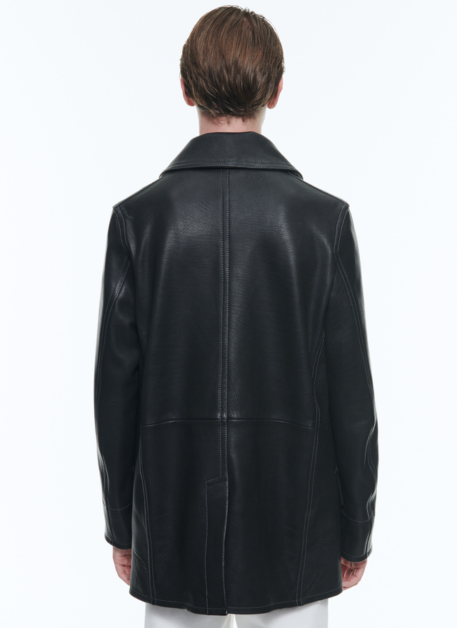 Men's calfskin leather leather jacket Fursac - M3DENO-DL02-B020
