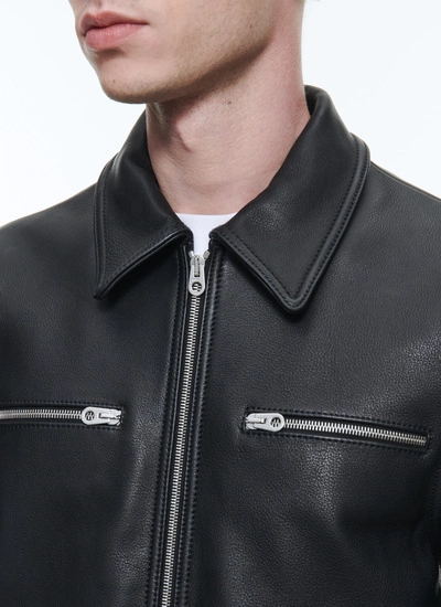 Men's leather jacket Fursac - M3DICI-DL04-B020