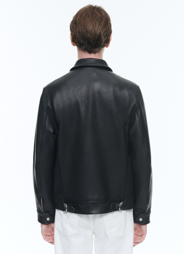 Men's calfskin leather leather jacket Fursac - M3DICI-DL04-B020