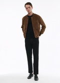 Caramel suede jacket - M3BARN-BL02-19