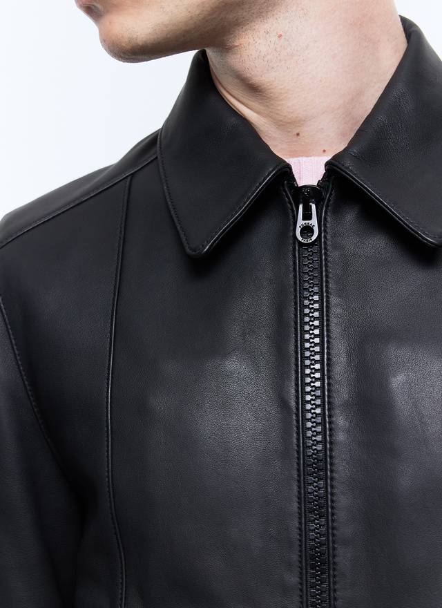 Men's leather jacket Fursac - M3EZRA-DL01-B020