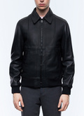 Jacket in certified lambskin leather - M3EZRA-DL01-B020