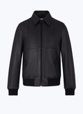 Jacket in certified lambskin leather - M3EZRA-DL01-B020