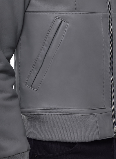 Men's leather jacket Fursac - M3EZRA-DL01-B022