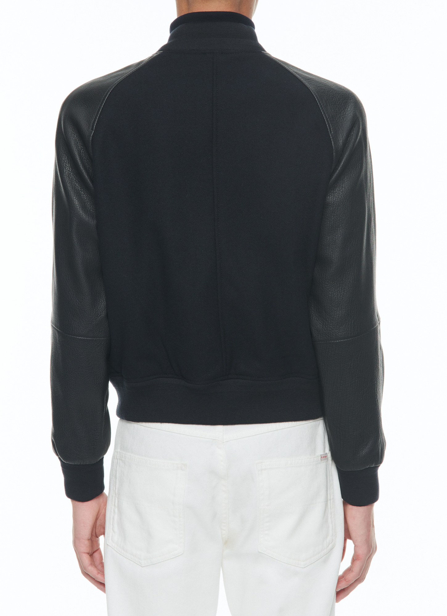 Men's lamb leather and wool broadcloth leather jacket Fursac - M3CADY-CM31-D030