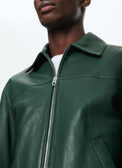 Men's leather jacket Fursac - 23EM3BRAD-VL09/42