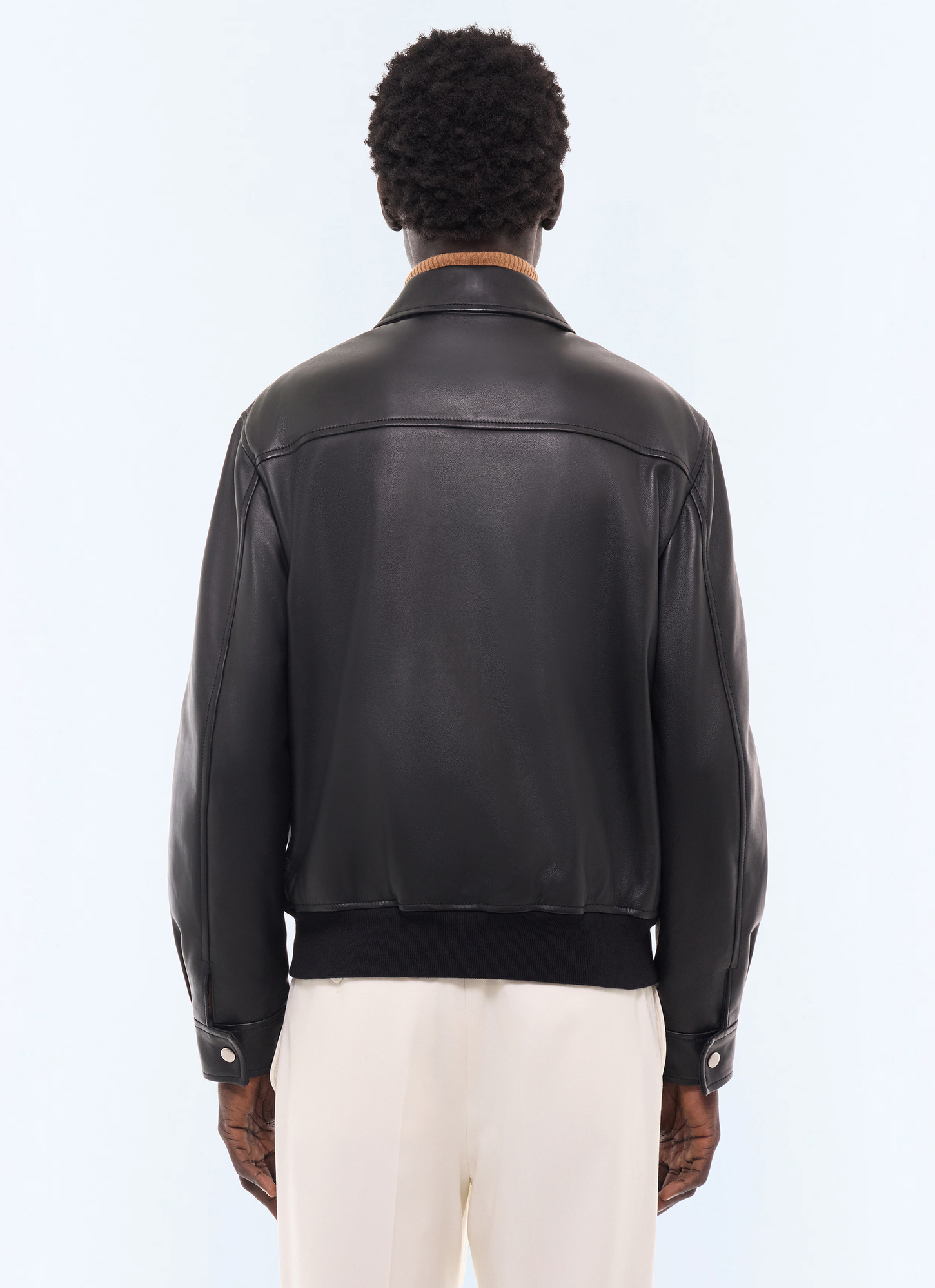 Men's main material: 100% lamb leatherbody lining: 100% polyestersleeve lining: 100% polyesterpocket lining: 100% cottonribbing: 50% polyester, 46% cotton, 4% elastane leather jacket Fursac - M3LRED-GL01-B020