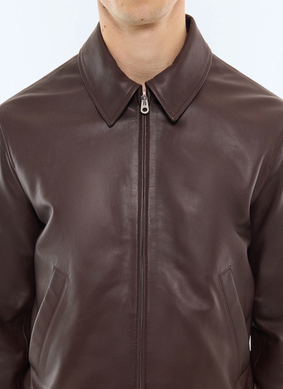 Men's leather jacket Fursac - M3LRED-GL01-G018