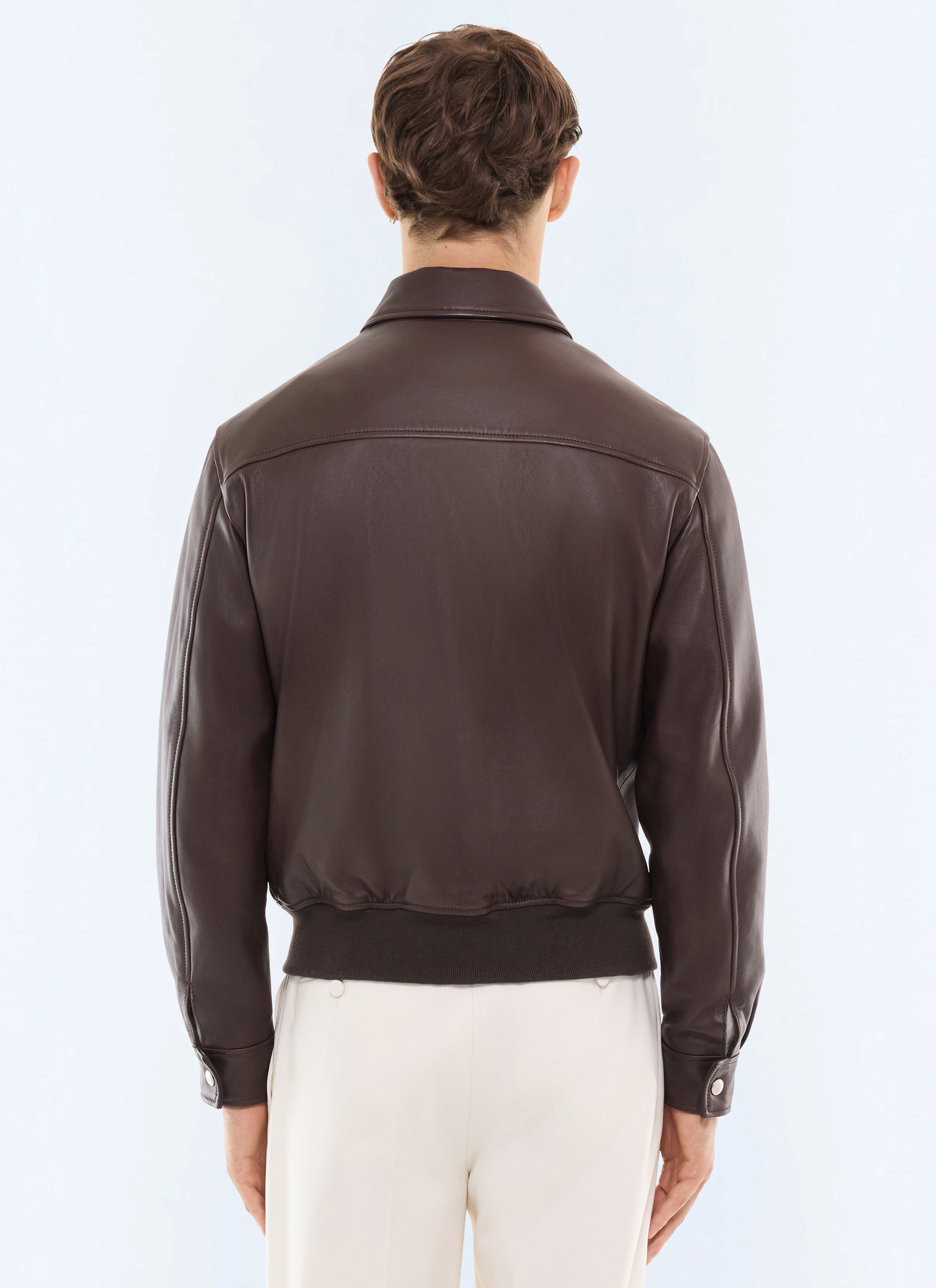 Men's main material: 100% lamb leatherbody lining: 100% polyestersleeve lining: 100% polyesterpocket lining: 100% cottonribbing: 50% polyester, 46% cotton, 4% elastane leather jacket Fursac - M3LRED-GL01-G018