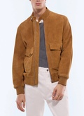 Suede jacket with patch pockets - M3JOHN-JL01-A011