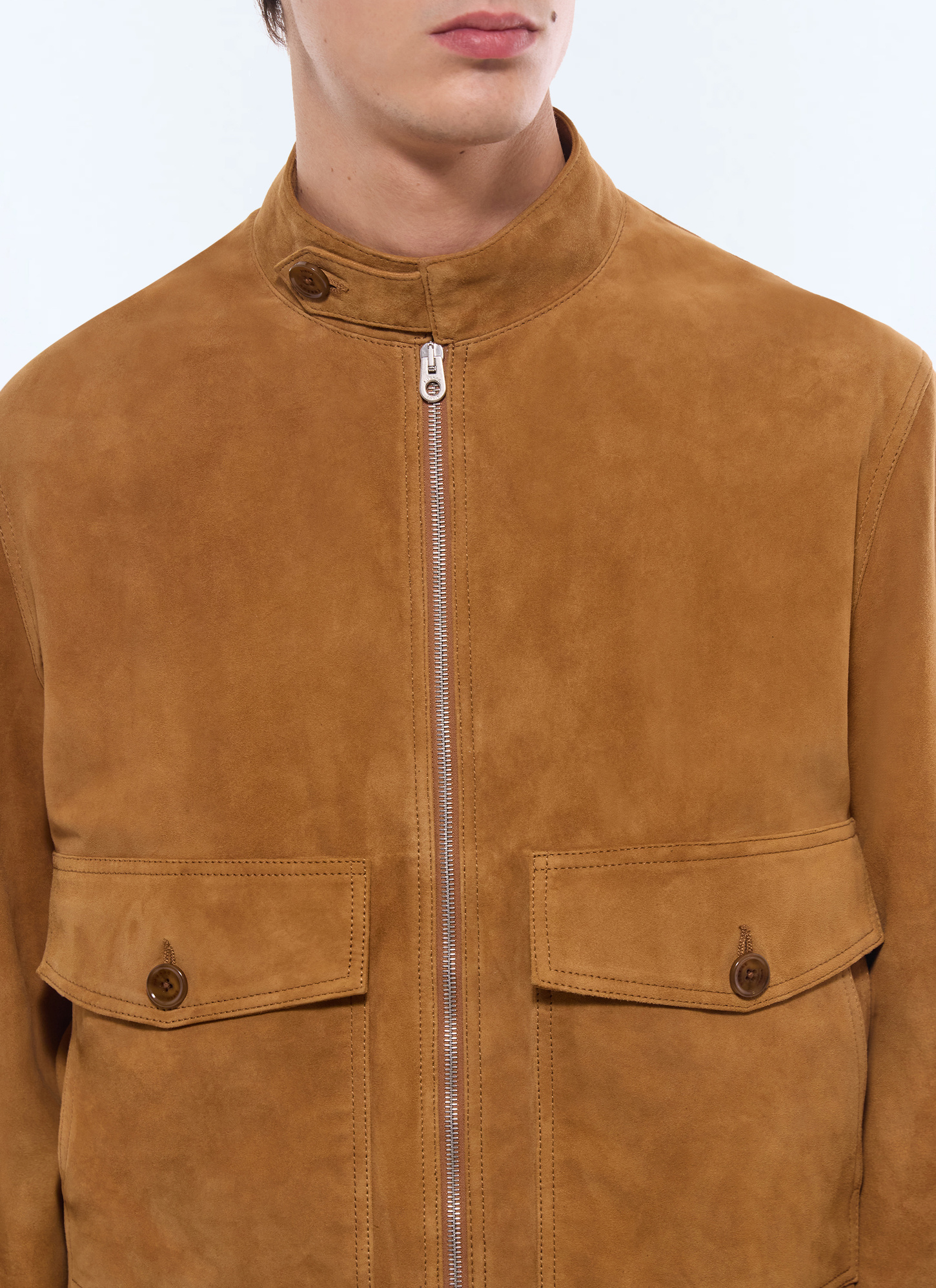 Men's leather jacket Fursac - M3JOHN-JL01-A011