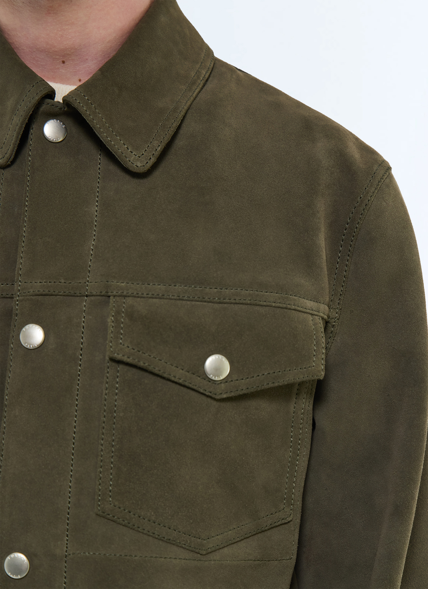 Men's leather jacket Fursac - M3FICI-FL01-G014