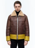 Bomber jacket in certified shearling - M3ETOU-CL01-G017