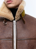 Bomber jacket in certified shearling - M3ETOU-CL01-G017